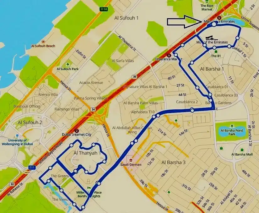 F35 Bus Route
