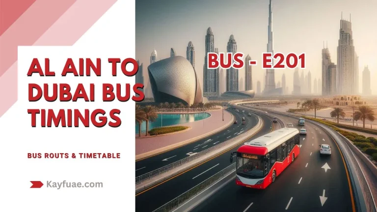 Al Ain to Dubai Bus Timings
