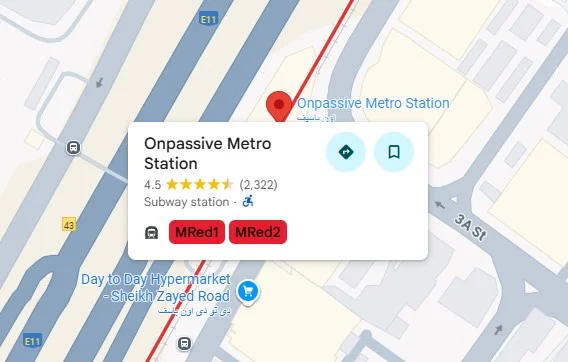 ONPASSIVE Metro Station Location