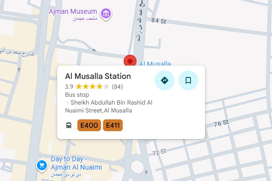 Al Musalla Bus Station Location
