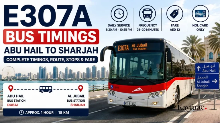 E307A Bus Timings