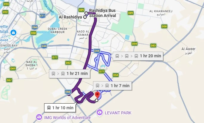 Bus 320 route map
