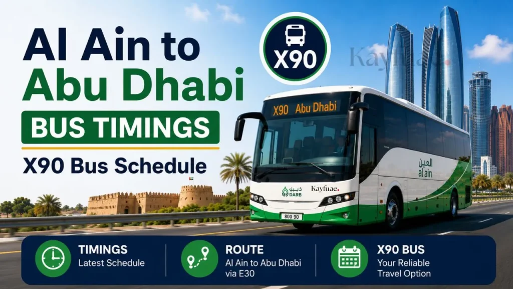 Al Ain to Abu Dhabi Bus Timings