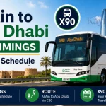 Al Ain to Abu Dhabi Bus Timings 2026 – X90 Bus Schedule, Fare
