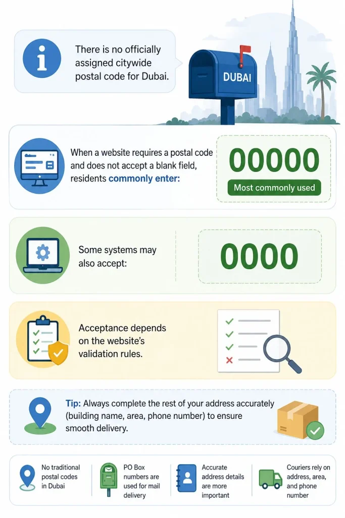 Dubai postal codes