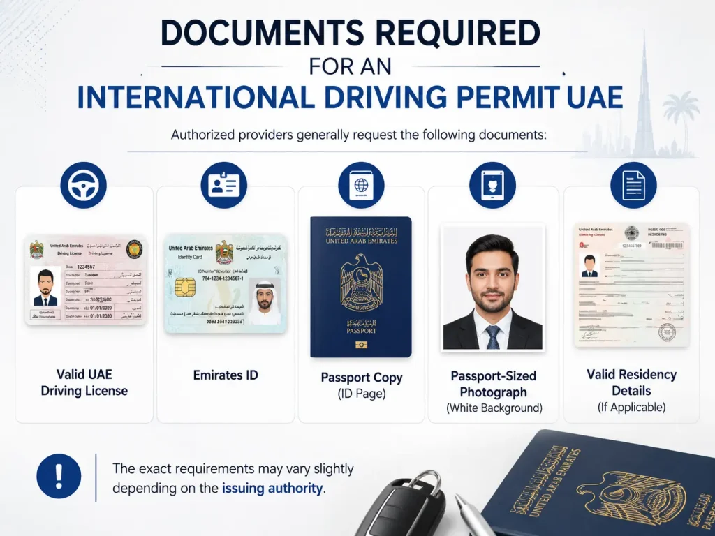international driving permit uae documents
