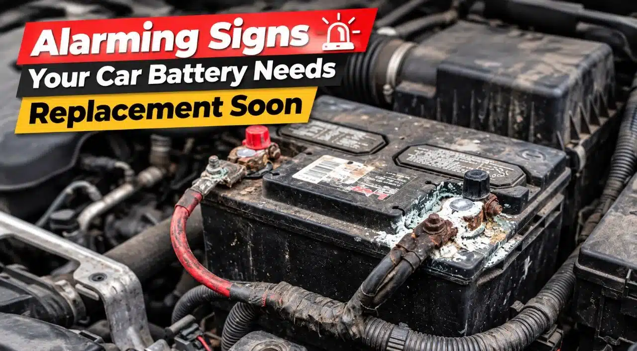 car battery warning signs